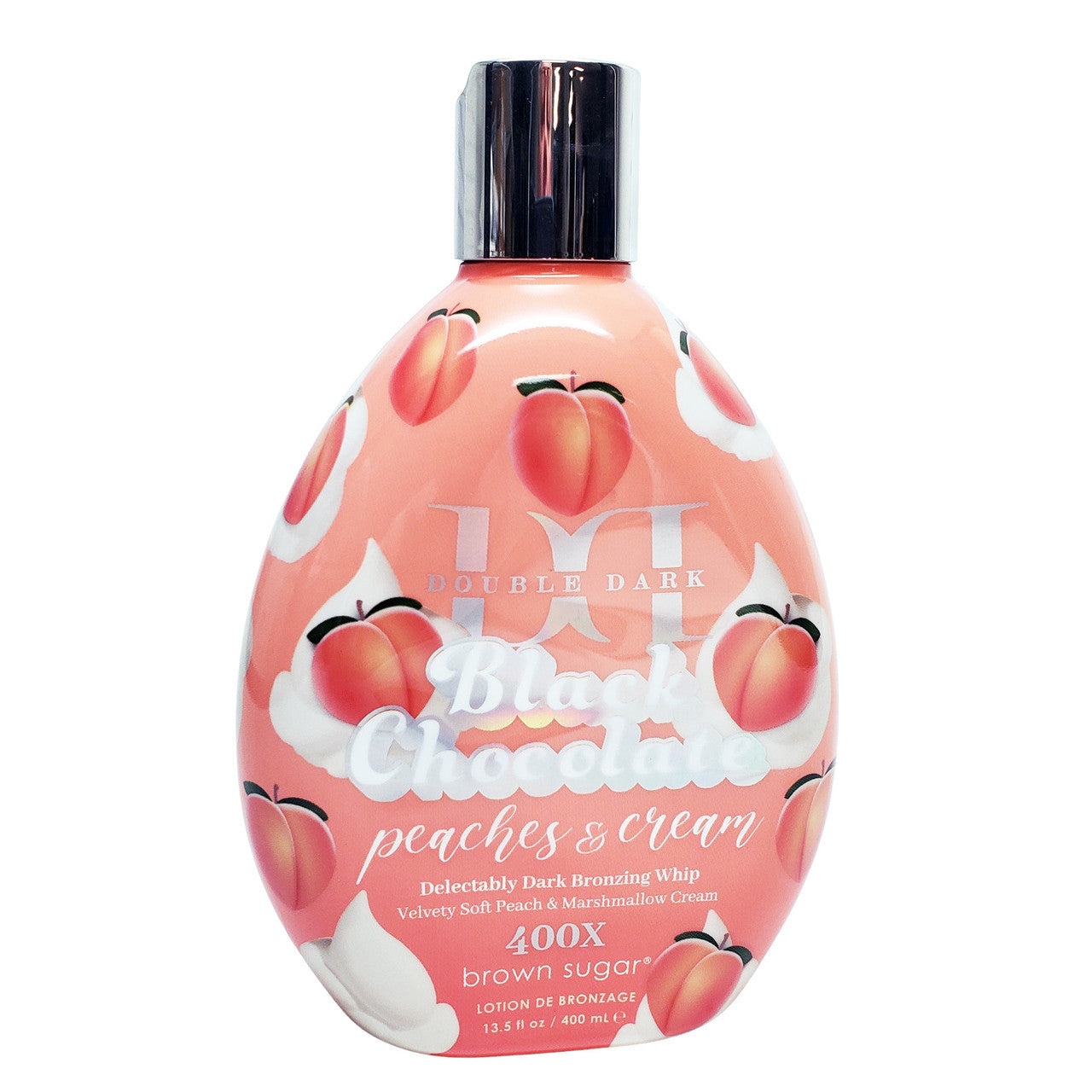 Brown Sugar Double Dark Black Chocolate Peaches & Cream 400X 13.5oz